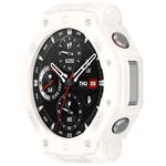 For Amazfit T-Rex3 Armor Hollow TPU Half Coverage Watch Case(Ivory White)