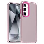 For Samsung Galaxy S24 FE 5G Candy PC Hybrid TPU Shockproof Phone Case(Red)