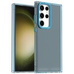 For Samsung Galaxy S24 Ultra 5G Candy PC Hybrid TPU Shockproof Phone Case(Blue)