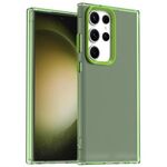 For Samsung Galaxy S24 Ultra 5G Candy PC Hybrid TPU Shockproof Phone Case(Green)