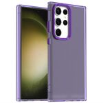 For Samsung Galaxy S24 Ultra 5G Candy PC Hybrid TPU Shockproof Phone Case(Purple)