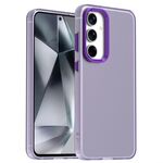 For Samsung Galaxy S23 FE 5G Candy PC Hybrid TPU Shockproof Phone Case(Purple)