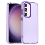 Per Samsung Galaxy S23+ 5G Candy PC Hybrid TPU Custodia antiurto per telefono (viola)