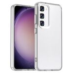 Per Samsung Galaxy S23 5G Candy PC Hybrid TPU antiurto Custodia per telefono (bianco)