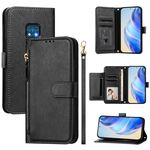 For Nokia XR20 Multi-Card Slots Zipper Wallet Leather Phone Case(Black)