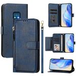Per Nokia XR20 Multi-Card Slots Zipper Wallet Custodia in pelle per telefono (blu)