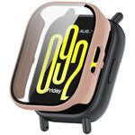 Per Redmi Watch 5 Active Tempered Film Custodia protettiva per orologio PC integrata (rosa ciliegia)