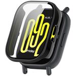 Per Redmi Watch 5 Lite Custodia protettiva per orologio PC integrata con pellicola temperata (nero)
