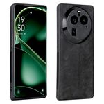 Per OPPO Find X6 AZNS 3D Custodia per telefono in pelle goffrata (nera)