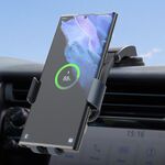 Per Samsung Galaxy Z Flip4 / 3 C37 Caricatore wireless per telefono per auto a doppia bobina con raffreddamento a ventola