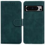 Per Google Pixel 8 Pro Skin Feel Custodia per cellulare in pelle flip color puro (verde)