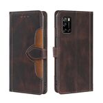 Custodia per telefono in pelle con fibbia magnetica per Rakuten Big S Skin Feel (marrone)