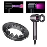 Accessori per ugelli d'aria delicati per asciugacapelli Dyson (nero)