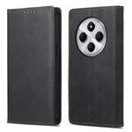 Per Redmi 14C 4G Business Custodia per telefono in pelle magnetica RFID a tinta unita (nera)