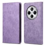 Per Redmi 14C 4G Business Custodia per telefono in pelle magnetica RFID a tinta unita (viola)