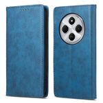 Per Redmi 14C 4G Business Custodia per telefono in pelle magnetica RFID a tinta unita (blu)