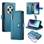 Per Redmi 14C 4G Custodia in pelle con cerniera e nove slot per schede (blu)