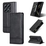 Per Xiaomi 14T AZNS Custodia per telefono in pelle con texture di vitello magnetica (nero)