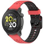 Per cinturino in silicone Coros Pace 3 Dual Color Quick Release 22mm (rosso nero)