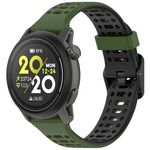 Per cinturino in silicone Coros Pace 3 Dual Color Quick Release da 22 mm (nero militare)