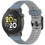 Per cinturino in silicone Coros Pace 3 Dual Color Quick Release da 22 mm (blu grigio grigio)