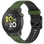 Per cinturino in silicone Coros Pace 2 Dual Color Quick Release da 20 mm (nero militare)