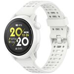Per cinturino in silicone Coros Pace 2 tinta unita a sgancio rapido da 20 mm (bianco)
