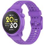 Per cinturino in silicone Coros Pace 3 tinta unita a sgancio rapido da 22 mm (viola)