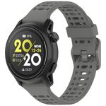 Per cinturino in silicone Coros Pace 3 tinta unita a sgancio rapido da 22 mm (grigio scuro)