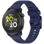 Per cinturino in silicone Coros Pace 3 tinta unita a sgancio rapido da 22 mm (blu scuro)