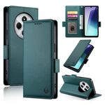 Per Redmi 14C 4G Custodia per telefono in pelle smerigliata magnetica con fibbia laterale (verde scuro)