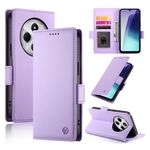 Per Redmi 14C 4G Custodia per telefono in pelle smerigliata magnetica con fibbia laterale (viola)