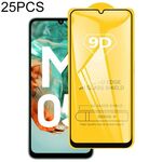 Per Samsung Galaxy M05 / F05 25 pezzi 9D Full Glue Pellicola in vetro temperato a schermo intero