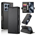 Per Xiaomi 14T Pro Custodia per telefono in pelle smerigliata magnetica con fibbia laterale (nera)