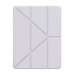 For iPad Pro 13 2024 Baseus Minimalist Series Y-shaped Tri-fold Leather Tablet Case(Grey)