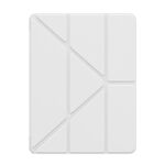 For iPad Pro 11 2024 Baseus Minimalist Series Y-shaped Tri-fold Leather Tablet Case(White)