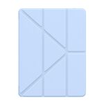 For iPad Pro 11 2024 Baseus Minimalist Series Y-shaped Tri-fold Leather Tablet Case(Blue)