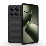 Per Xiaomi 14T 5G Global Magic Shield TPU + Custodia in flanella per telefono (nero)