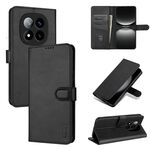 Per Redmi Note 14 Pro+ 5G AZNS Custodia per telefono in pelle con texture di vitello e pelle al tatto (nero)