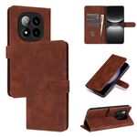 Per Redmi Note 14 Pro+ 5G AZNS Custodia per telefono in pelle con texture di vitello e pelle al tatto (marrone)