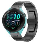 For Garmin Forerunner 265 Music Titanium Alloy 22mm Metal Watch Band(Titanium Color)