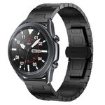 For Samsung Galaxy Watch 3 45mm Titanium Alloy 22mm Metal Watch Band(Black)