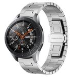 For Samsung Galaxy Watch 46mm Titanium Alloy 22mm Metal Watch Band(Silver)