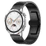 For Huawei watch GT4 46mm Titanium Alloy 22mm Metal Watch Band(Black)