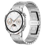 For Huawei watch GT4 46mm Titanium Alloy 22mm Metal Watch Band(Silver)