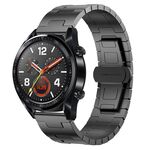For Huawei Watch GT Titanium Alloy 22mm Metal Watch Band(Titanium Color)