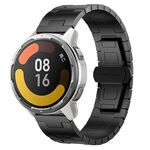 For Xiaomi Watch Color 2 Titanium Alloy 22mm Metal Watch Band(Black)