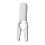 Apribottiglie multifunzione in acciaio inox per cucina e uso domestico 2 in 1 (bianco)
