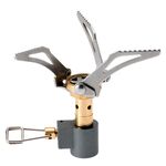 Mini fornello da campeggio all'aperto, forno pieghevole, attrezzatura di sopravvivenza, fornello da picnic portatile, fornello a gas (argento)