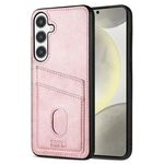 Per Samsung Galaxy S24+ 5G AZNS K1 Series Card Slot Business Phone Case (Rosa)